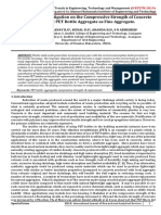 Experimental Investigation On The Compressive Strength of Concrete With Plastic PET Bottle Aggregate As Fine Aggregate.