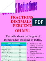 Fractions and Ratio, Percent