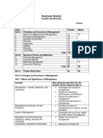 Cbse Class 12 Business Studies Syllabus 2019 20