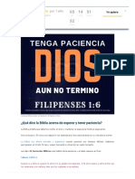 40 Versículos Bíblicos Que Hablan de Paciencia y Saber Esperar en Dios