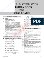 Formula Book - Maths 1 PDF