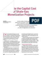 Estimate The Capital Cost of Shale-Gas Monetization Projects