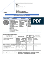 Sesion de Aprendizaje Matematica