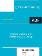 Ansoff Matrix and Product Life Cycle