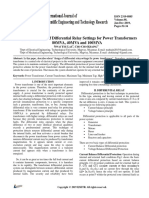 Design and Results of Differential Relay Settings For Power Transformers 80MVA, 40MVA and 100MVA