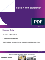 Lecture 16-17 - Bioreactor Design and Operation I and II