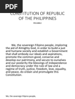 Constitution of Republic of The Philippines