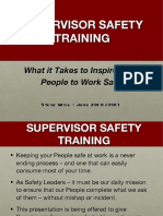 Supervisor Safety Training