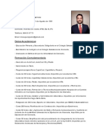 Curriculum Arquitecto Técnico