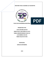 Informe Laboratorio Fisica Segunda Ley de Newton