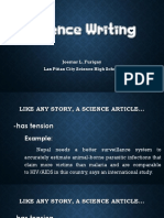 Science Writing - UPDATED