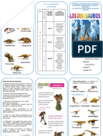 Triptico Dinosaurios