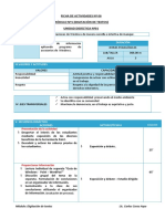 Sesión de Aprendizaje Semana 12