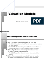 Valuation Models: Aswath Damodaran