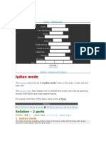 Lydian Mode: Solution - 2 Parts