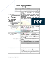 Detailed Lesson Plan in Health Grade 8 Quarter Two Week