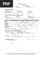 Personnel Action Form Template