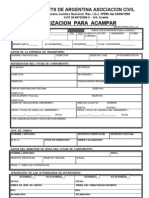 CE 004-06-1 Autorizacion para Acampar