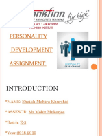 Personality Development Assignment