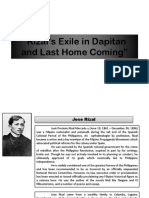 Rizal's Exile in Dapitan and Last Home Coming