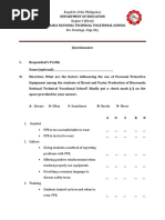 QUESTIONNAIRE, Problem, Framework