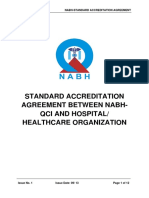 Standard Accreditation Agreement Between Nabh-Qci and Hospital/ Healthcare Organization