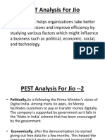 PEST Analysis For Jio