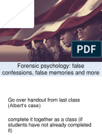 Forensic Psychology Lesson Plan