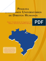 Pesquisa Organismos Universitc3a1rios de Direitos Humanos Digital PDF