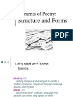 Elements of Poetry:: Structure and Forms