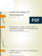 Pharmacology of Testosterone: Made By: Miangul Ali Gohar