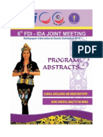 6th FDI-IDA Joint Meeting 2010 Program &amp Abstracts