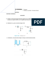 Curso Eletrotécnica Industrial Disciplina: Eletronica I Avaliação I