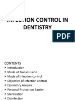 Infection Control in Dentistry