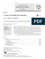 A Review of Treating Oily Wastewater: Arabian Journal of Chemistry