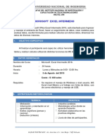 Excel Intermedio 5 de Agosto Del 2019 Inictel Mananas 2019 PDF