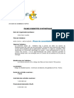 Fiche D'Identite Synthetique: Phase de Consolidation