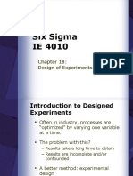 Six Sigma IE 4010: Design of Experiments (DOE)