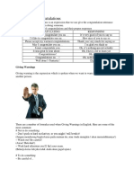 Expression of Congratulations: Giving Warnings