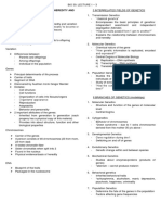 BIO 30 Lec 1 - 3 Summary