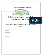 Constitutional Law - 2 Project: Submitted To: Akhilesh Pandey