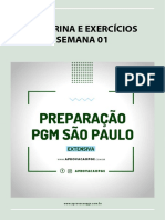 PGM SÃO PAULO - EXTENSIVO - SEMANA 01 de 24 PDF