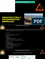 Arquitectura y Equipamientos Barriales