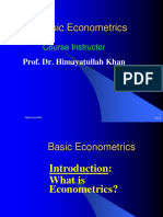 Basic Econometrics Introduction