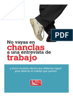 No Vayas en Chanclas A Una Entrevista de Trabajo y Otros Consejo