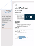 Mohammad Farhan: Network Engineer