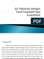 Desain Faktorial Taraf Kuan Kual