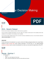 Analytics For Decision Making