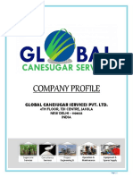 Global Canesugar Services Distillery Services Profile