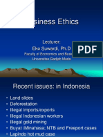 Business Ethics: Lecturer: Eko Suwardi, PH.D